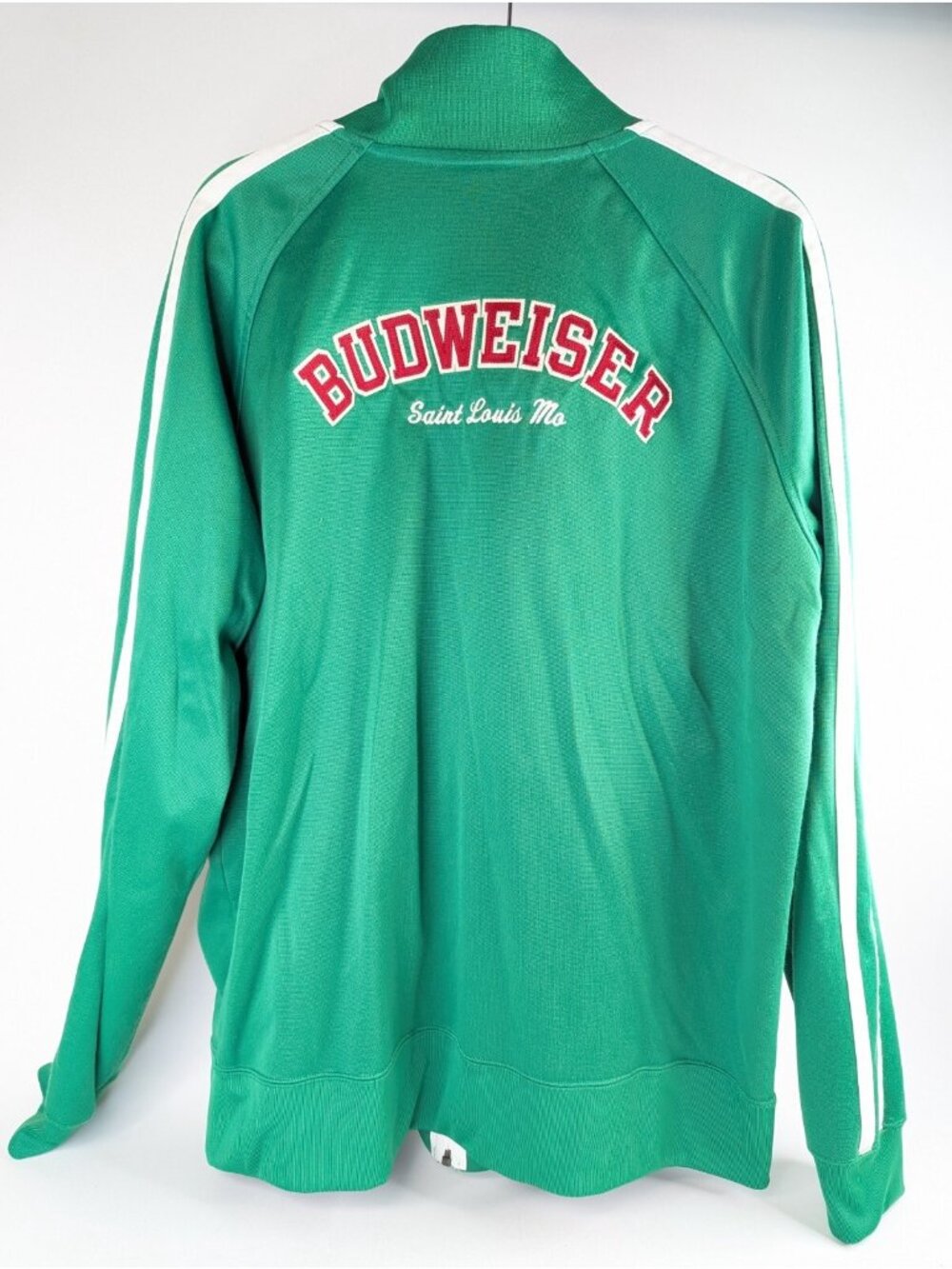 Budweiser St Louis Mens 2XL Champion Track Jacket Green Full Zip Sweatshirt - Picture 5 of 9